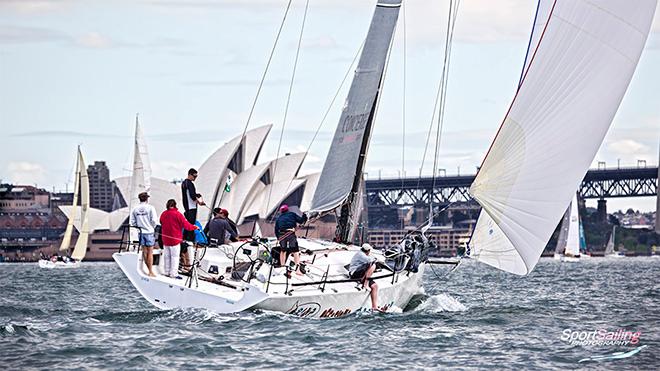Warwick Sherman’s Occasional Coarse Language Too - in front of the Sydney Opera House last Sunday in Race 4 of the CYCA Winter Series  © Beth Morley - Sport Sailing Photography http://www.sportsailingphotography.com